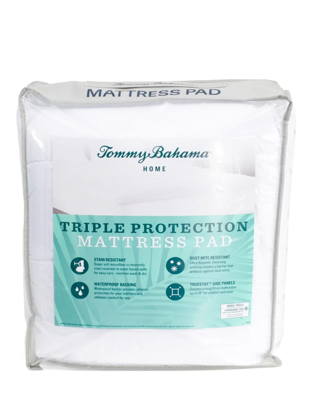 TOMMY BAHAMA Waterproof Stain Resistant Mattress Pad